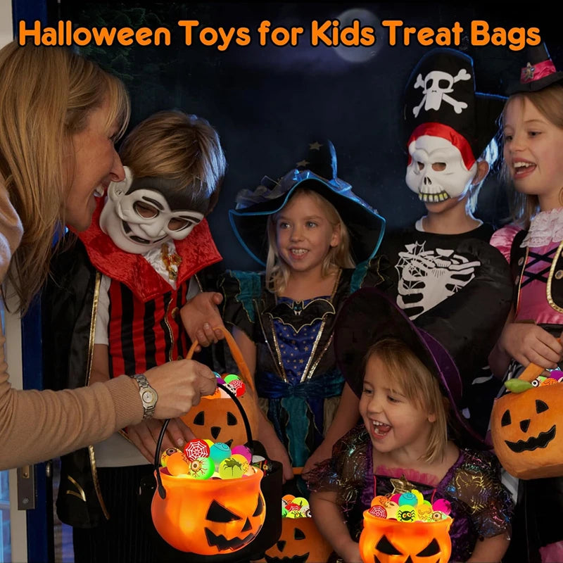 Halloween Glow in the Dark Bouncing Balls – 10-50 Pc Party Favors Glow Bouncing Ball Babs