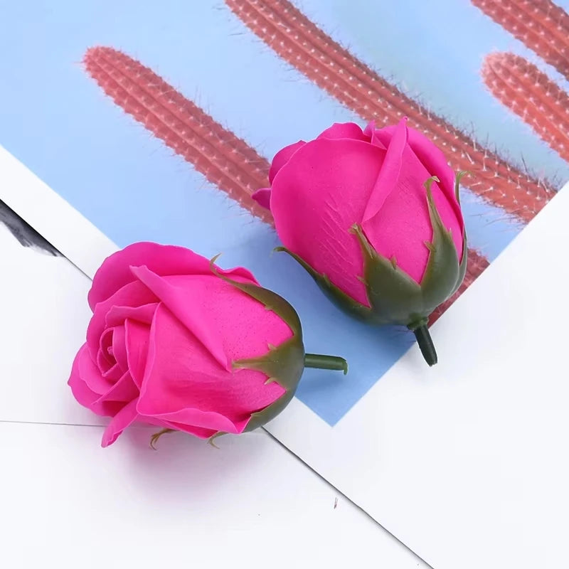Soap Flower Rose Heads – Artificial Bouquet for Wedding & Décor Artificial Soap Flowers Babs color 3 5 pcs