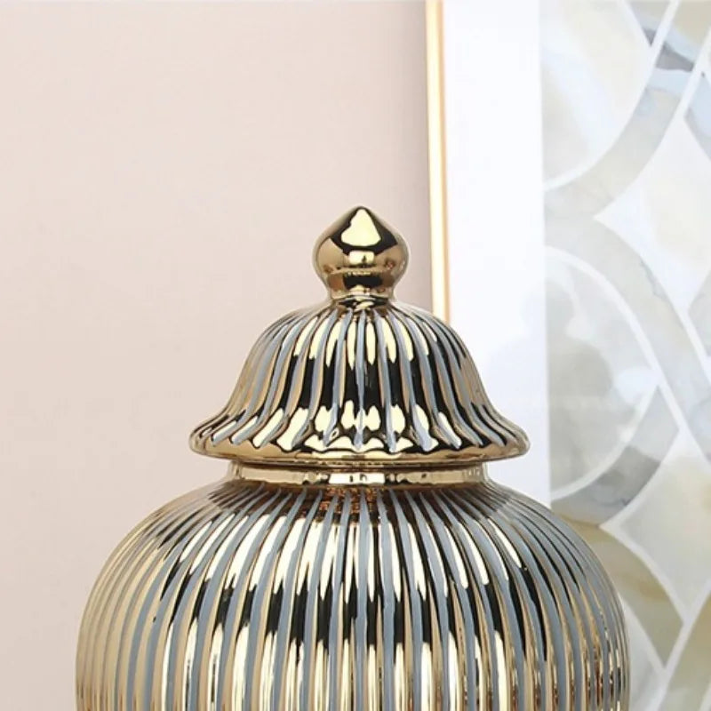 Ceramic Electroplating Vase – Luxury Modern Décor Piece Decorative Vase Babs