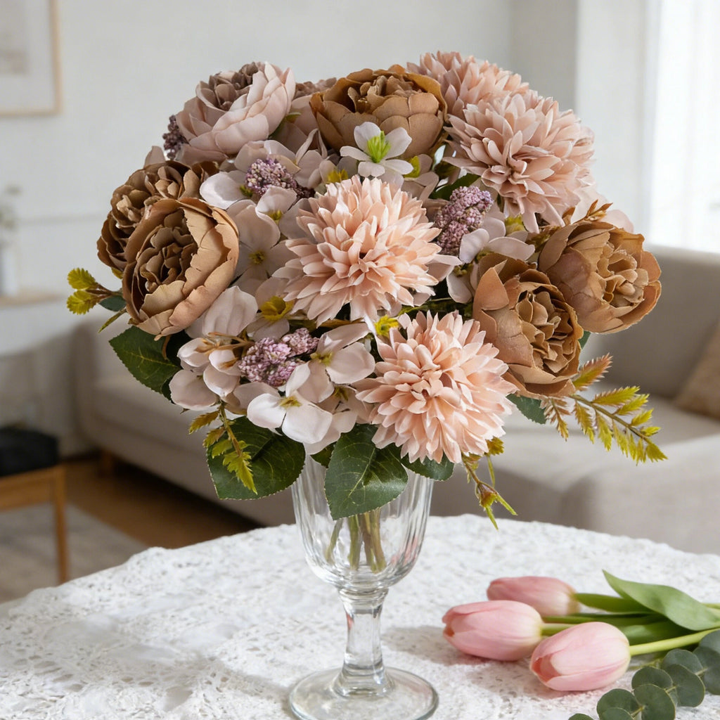 Artificial Silk Chrysanthemum Rose Flowers – Wedding & Home Décor Artificial Silk Flowers Babs