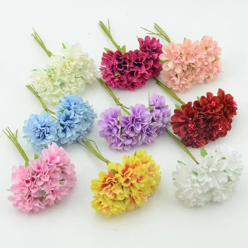 Artificial Silk Carnation Bouquet | Wedding & Home Decor 6/18pcs Artificial Flower Bouquet Babs