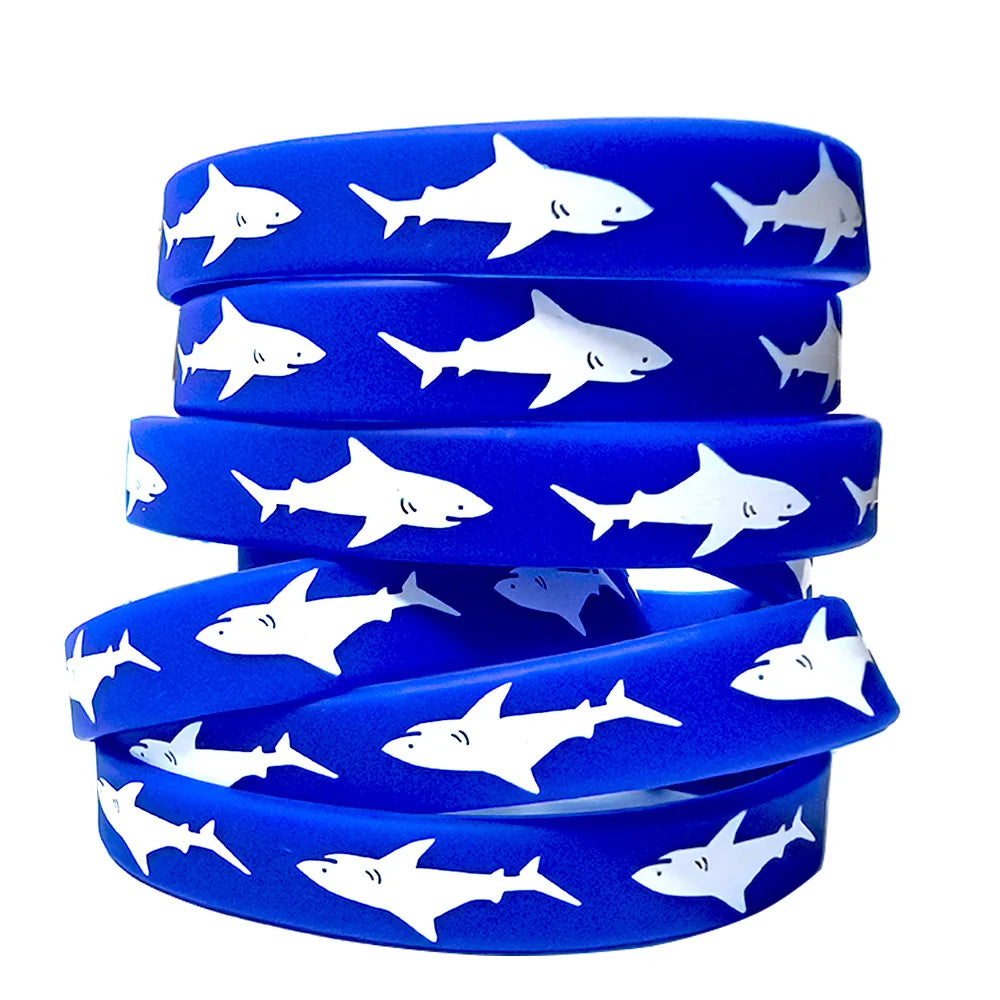 Shark Silicone Bracelets Party Favors – Ocean Wristbands 4–40pk Party Favor Wristbands Babs