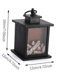 LED Flame Effect Lamp – Retro Fireplace Night Light Décor Flame Effect Night Light Babs Big Square Light