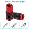 14-Pc Air Hose Fittings Kit – 1/4" NPT Coupler & Plug Set Air Hose Fittings Kit Babs Default Title