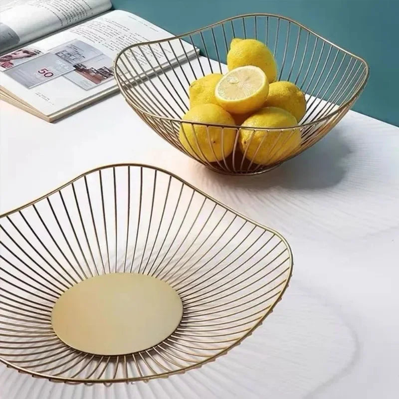 Metal Fruit Basket Iron Kitchen Storage Bowl – 8 Styles Metal Fruit Basket Babs