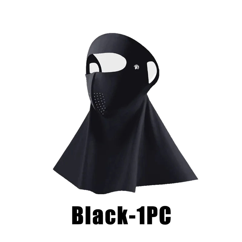 UPF50+ Ice Silk Sun Protection Mask & Neck Scarf – Anti-UV