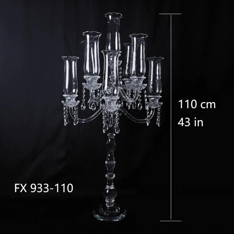 Crystal Candlestick Holder – Elegant Luxury Wedding Decor Crystal Candle Holder Babs FX933-110CM