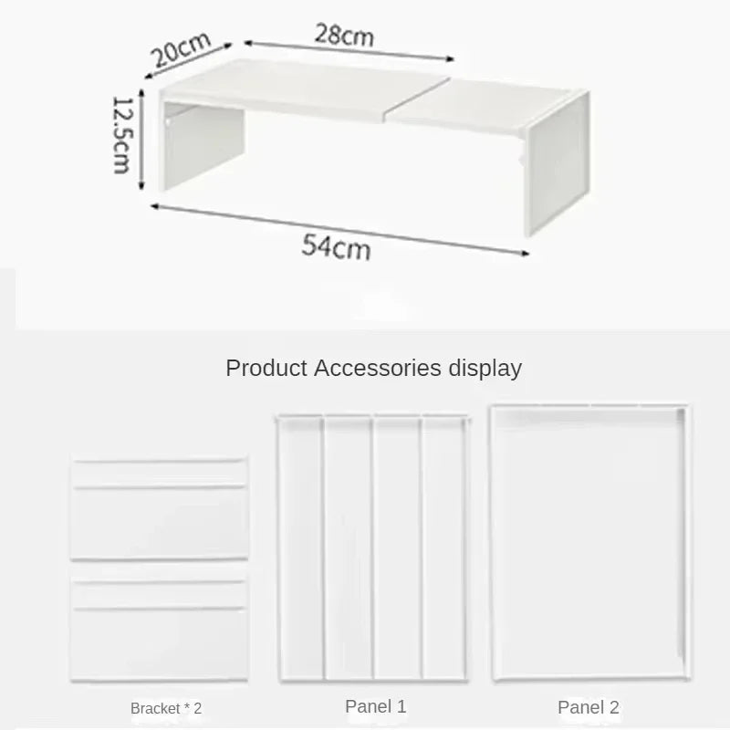 Stretchable Cabinet Shelf & Spice Organizer Rack – 1 or 2pc Cabinet Organizer Shelf Babs