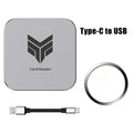 4-in-1 CF SD TF USB-A OTG Magnetic Memory Card Reader Adapter Memory Card Reader Babs Type-C to USB