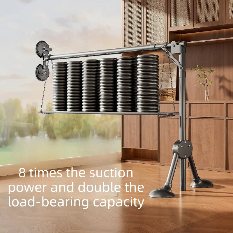Suction Cup Folding Clothes Drying Rack – Retractable Large Clothes Drying Rack Babs