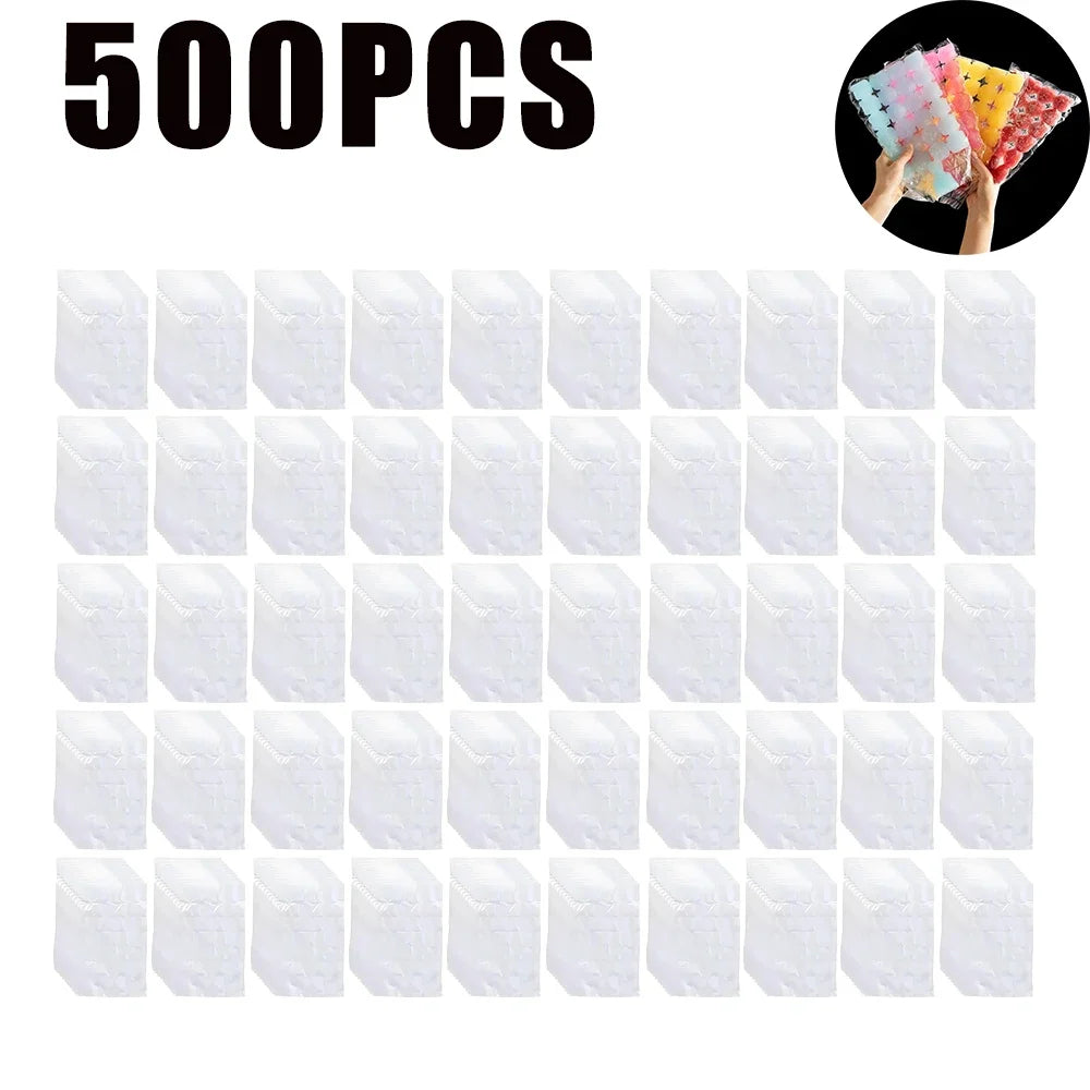 Food Grade Ziplock Ice Cube Bags – Clear Freezer Storage Freezer Storage Bags Babs 50Bags