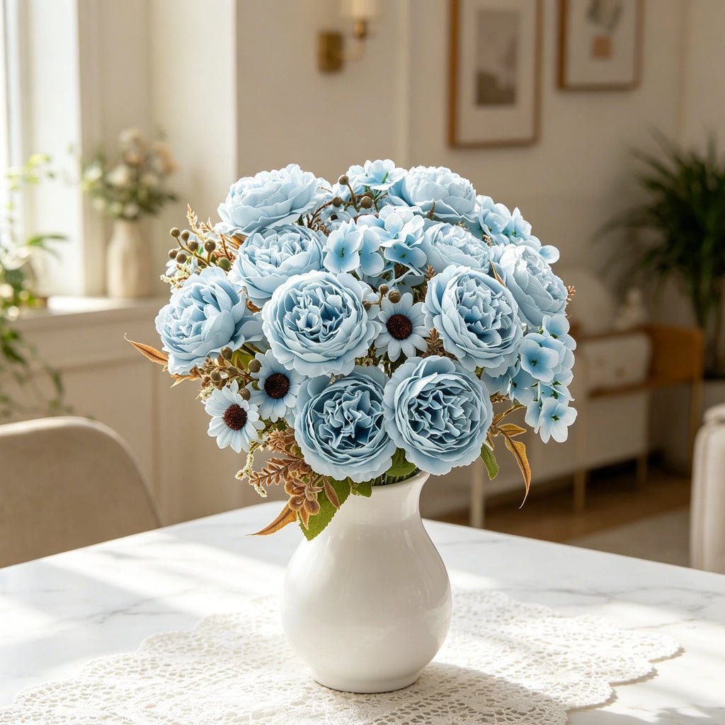 Silk Persian Peony Artificial Flowers – Wedding & Home Decor Artificial Flower Bouquet Babs