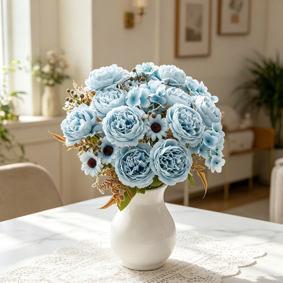 Silk Persian Peony Artificial Flowers – Wedding & Home Decor Artificial Flower Bouquet Babs