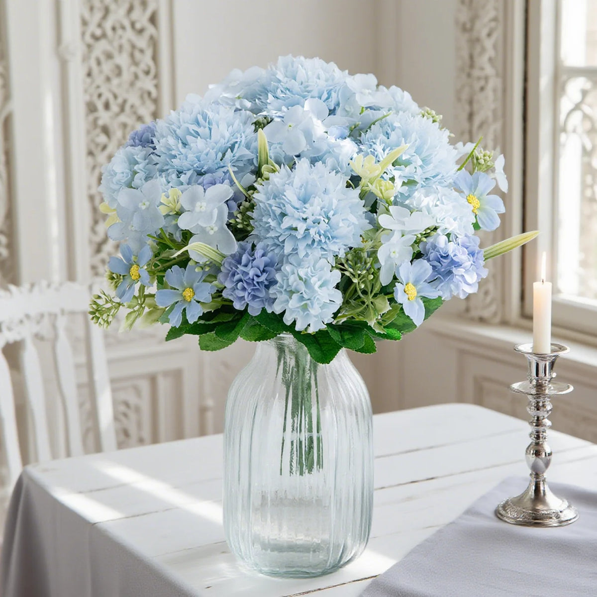 Silk Artificial Rose Bouquet – Wedding & Home Floral Décor Artificial Silk Flowers Babs