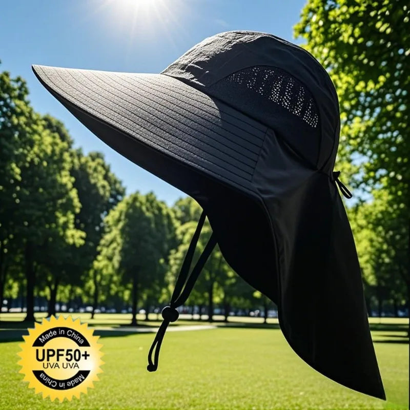 Waterproof Wide Brim Fisherman Sun Hat – UV Outdoor Protection Wide Brim Sun Hat Babs
