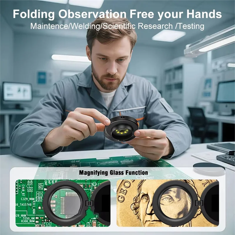 1080P Digital Microscope 500X Autofocus 8 LEDs Electronics Digital Microscope Babs