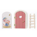 Mini Fairy Door Wooden Mouse Magic Door Garden Decor Fairy Garden Decor Babs Pink door