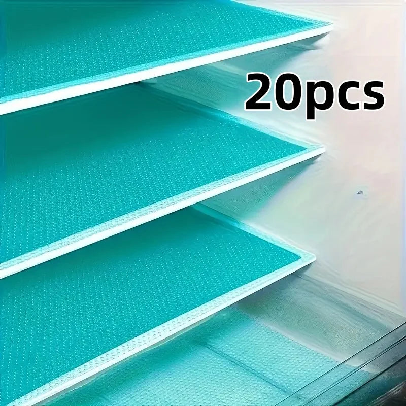 20PCS EVA Refrigerator Mats & Drawer Liners – Freezer & Cabinet Refrigerator Shelf Liners Babs