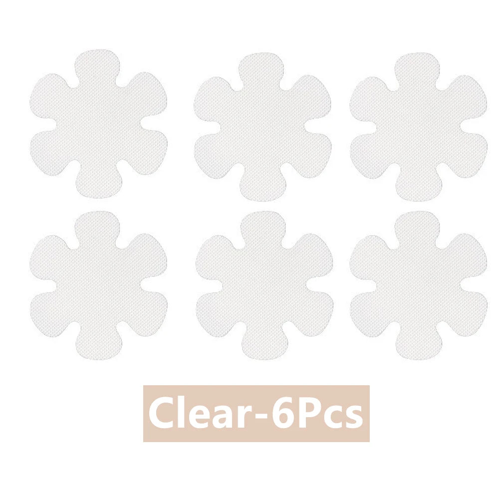 Non-Slip Bathtub Shower Stickers – Anti-Slip Safety Grip Decals Non-Slip Safety Stickers Babs Clear 6Pcs 8CM