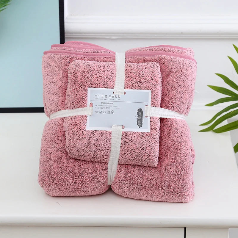 Bamboo Charcoal Coral Velvet Bath Towel – Soft & Quick-Dry Bath Towel Babs
