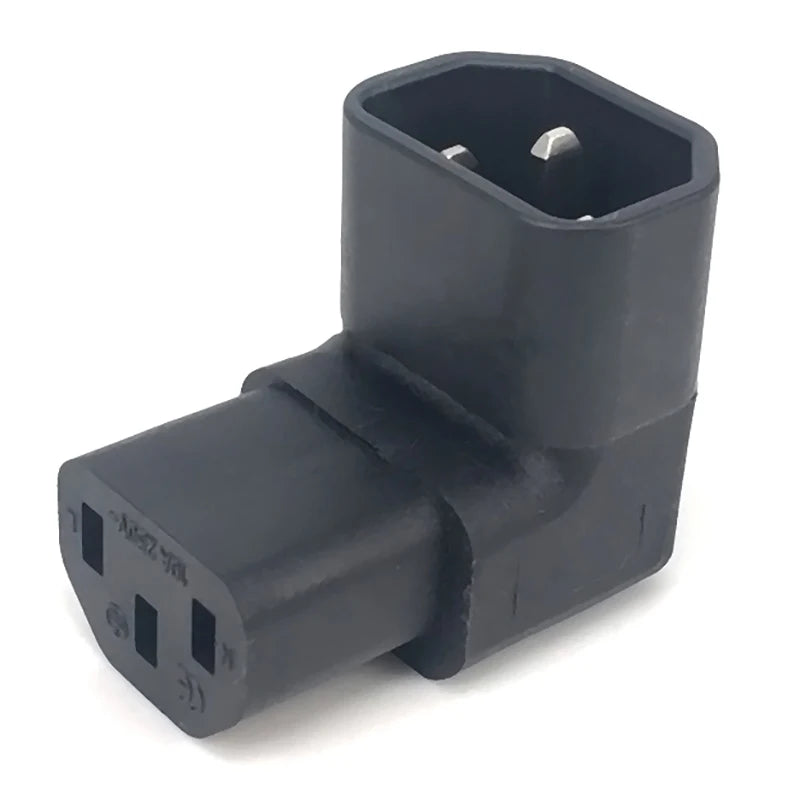 IEC 320 C14 to C13 Right Angle AC Adapter | 90° Converter AC Power Adapter Babs