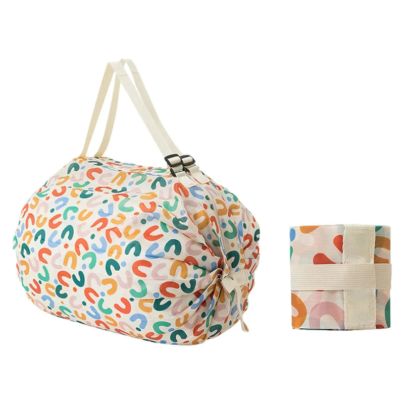 Foldable Nylon Shopping Bag – Large Camo Tote with Handle Foldable Tote Bag Babs