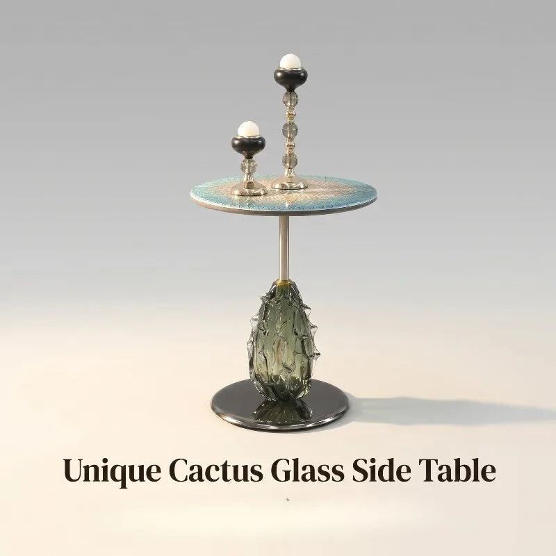 Modern Round Coffee Table | Microcrystalline Stone & Metal Frame Round Coffee Table Babs