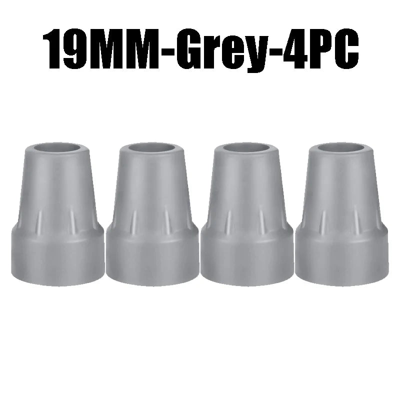 Rubber Cane Tips Anti-Slip Caps for Walking Sticks & Crutches Cane Tip Caps Babs 19MM-Gray-4PCS