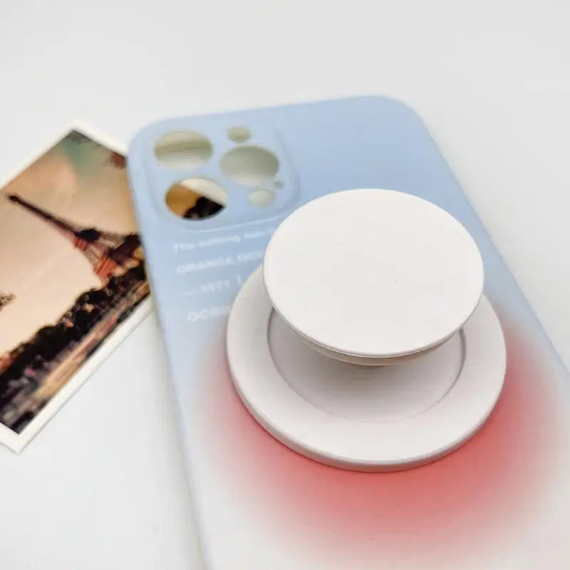 Magnetic Collapsible Airbag Phone Grip Stand & Ring Holder Phone Grip Stand Babs White