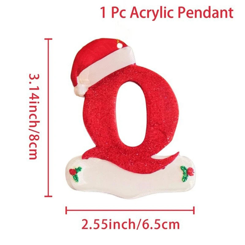 Christmas Acrylic Letter Pendants – Xmas Tree Ornaments 2024 Christmas Tree Ornament Babs Q