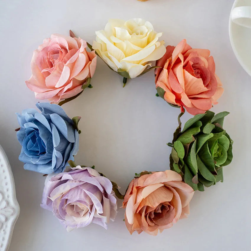 Silk Rose Artificial Flowers for Wedding & Home Décor (10/20 Pcs) Artificial Silk Flowers Babs