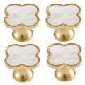 4-Pack Four Leaf Clover Cabinet Drawer Pull Handles – Zinc Alloy Cabinet Drawer Pulls Babs 4pcs