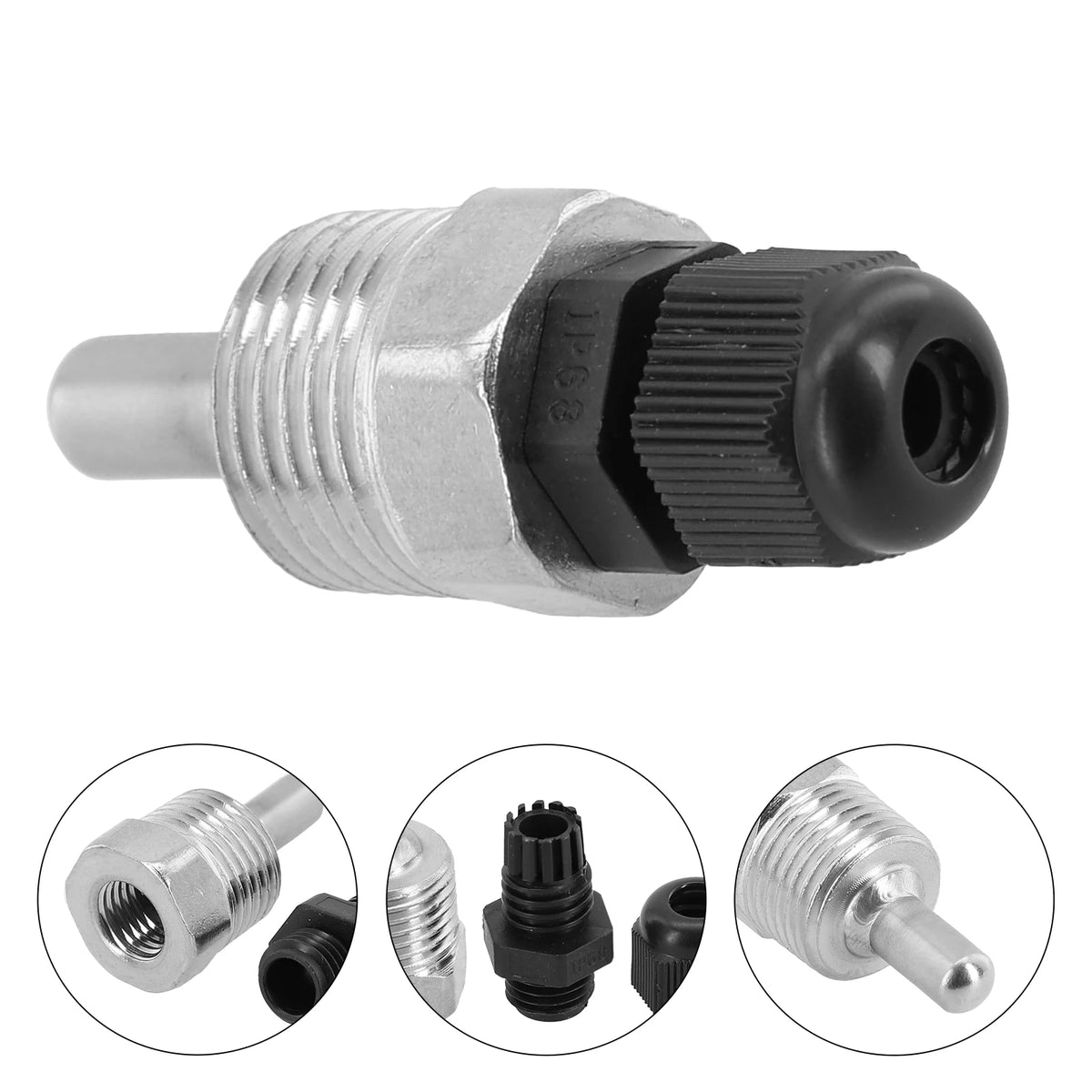 304 Stainless Steel Thermowell G1/2 Thread 30–200mm, 6mm Tube Thermowell Fitting Babs