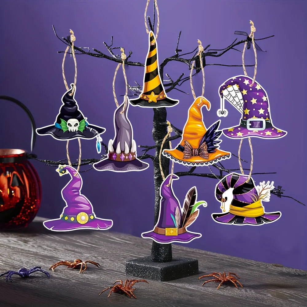 32 Halloween Witch Hat Paper Decorations for Classroom & Party Halloween Paper Decorations Babs