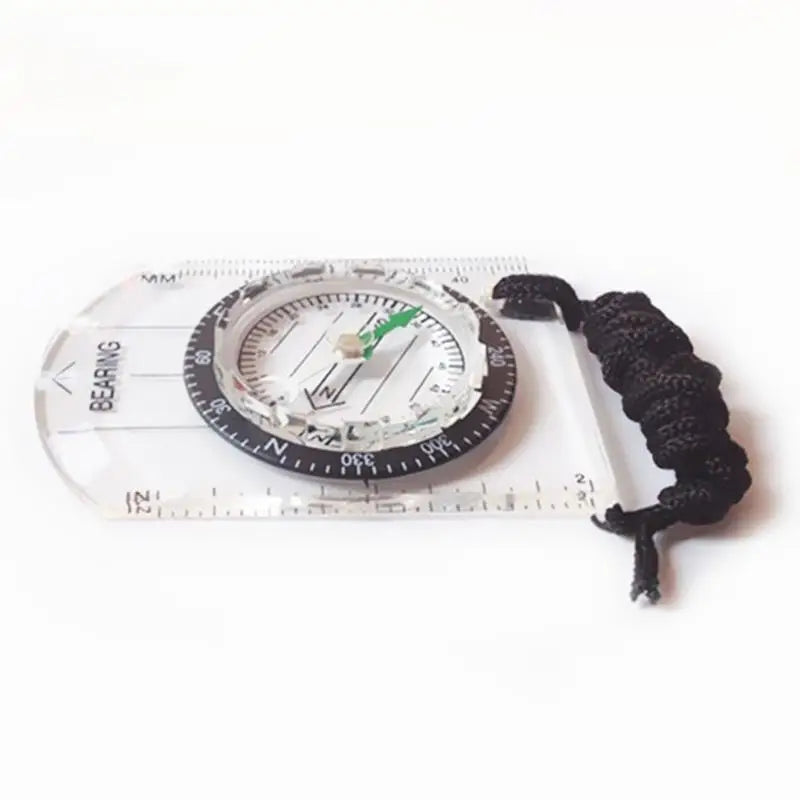 Mini Compass Map Scale Ruler – Hiking & Camping Navigation Tool Outdoor Compass Ruler Babs