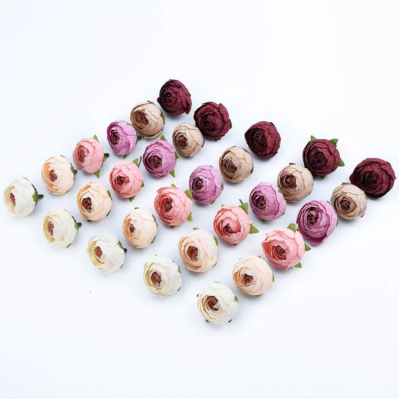 Silk Tea Rose Artificial Flowers for Wedding, Wreath & DIY Crafts Artificial Silk Flowers Babs