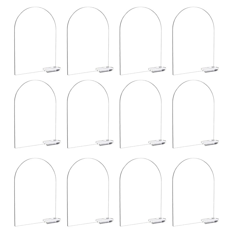 Clear Acrylic Arch Signs with Stand – DIY Wedding Place Cards Acrylic Place Card Holder Babs Transparent 20pcs