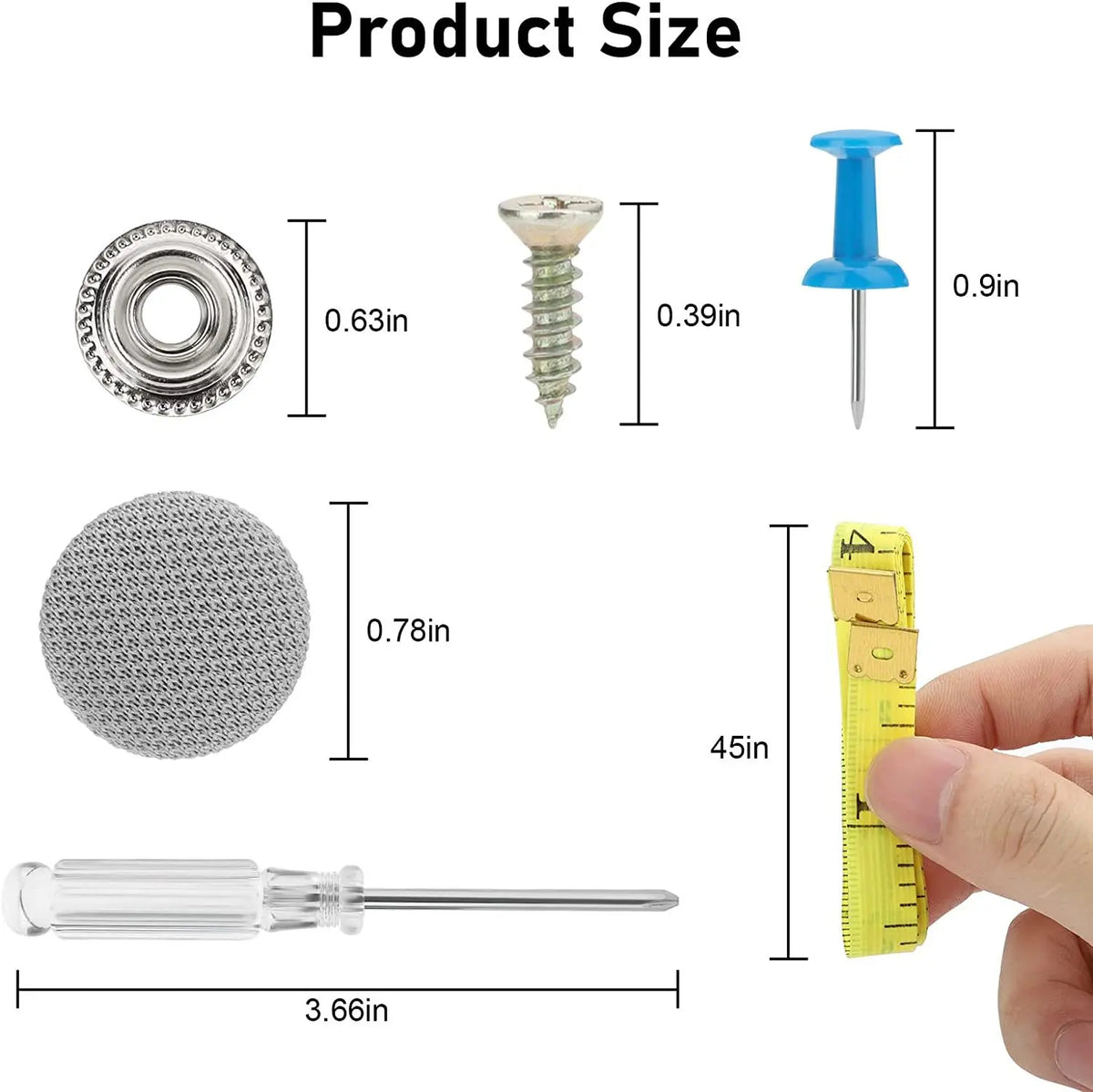 Car Headliner Repair Buckle & Fabric Rivet Screw Set 20–120 Pc Headliner Repair Kit Babs
