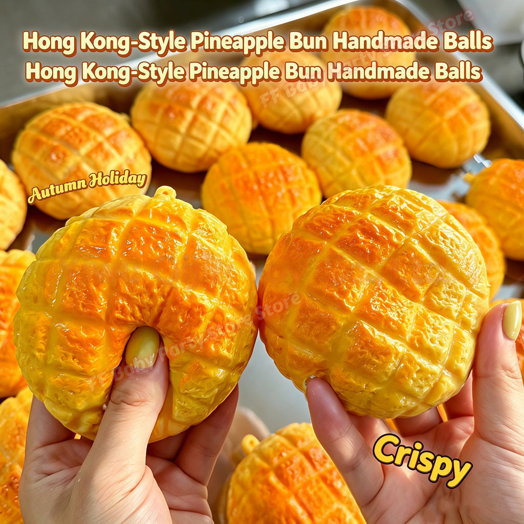 Pineapple Bun Squishy Squeeze Ball ASMR Sensory Fidget Toy Squishy Fidget Toy Babs