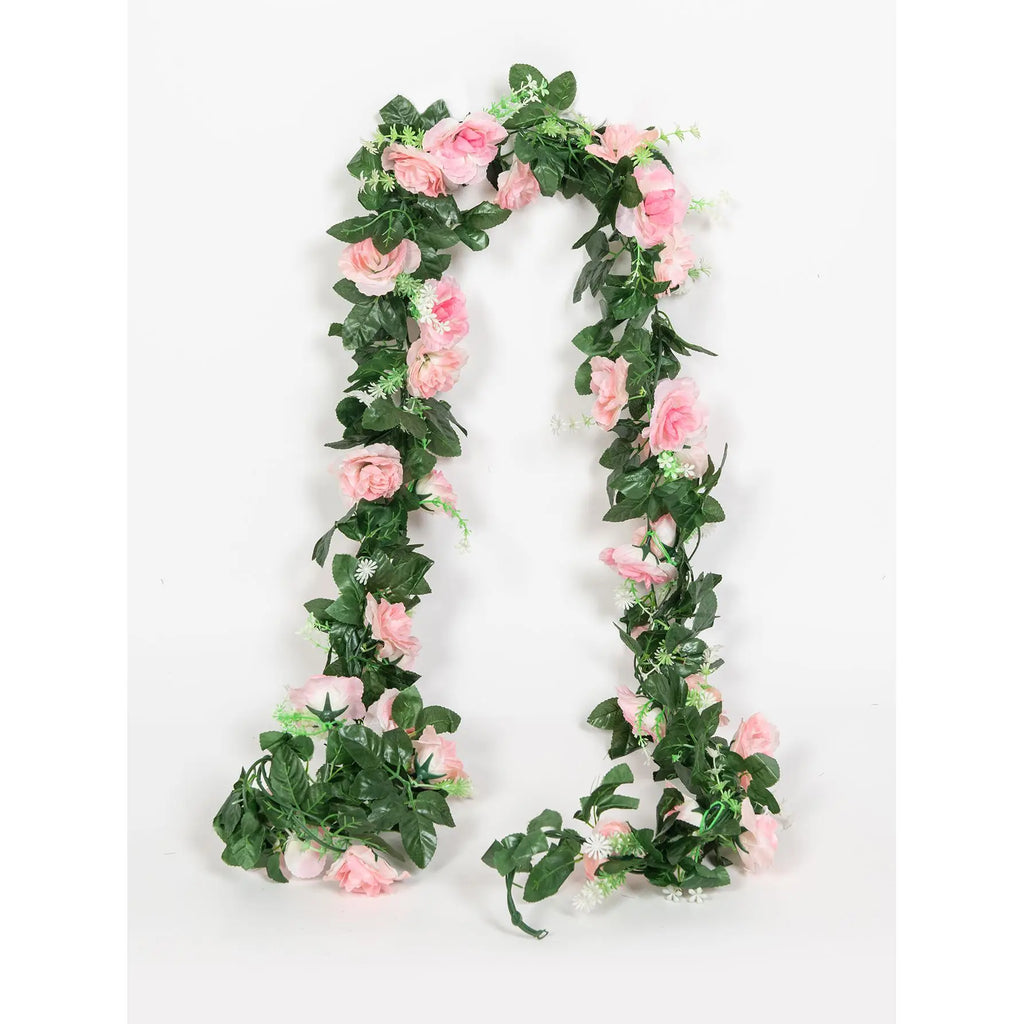2-Pc Artificial Rose Wreath – Wedding, Garden & Home Wall Décor Artificial Flower Wreath Babs