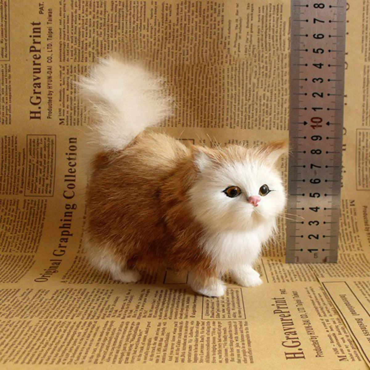Realistic Simulation Cat Plush Toy – Stuffed Kitten Gift Stuffed Animal Plush Babs B