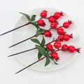 10 Pcs Foam Red Berry Bouquet – Christmas Artificial Flowers Artificial Flower Stems Babs Red 10Pcs
