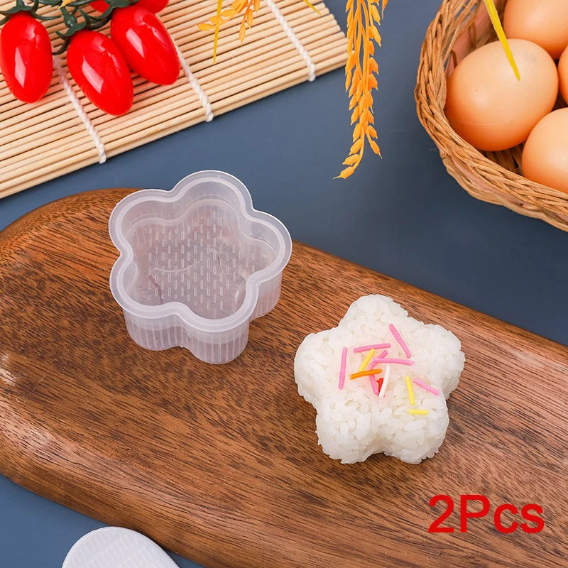 Triangle Onigiri Rice Mold – Sushi Making Tool Sushi Rice Mold Babs 2Pcs-Flower