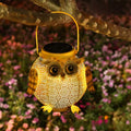 Solar Owl Garden Stake Light – Iron Hollow Projection Lamp Solar Garden Stake Light Babs Owl 1PC