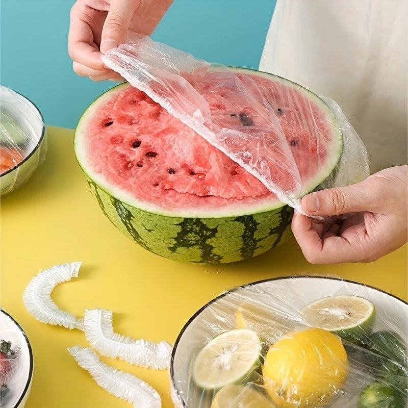 Colorful Disposable Food Lids – Elastic Cling Film Covers 50-300 Pcs Disposable Food Lids Babs
