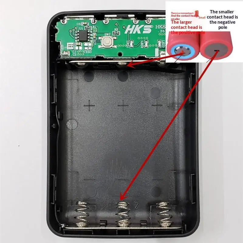 3×18650 DIY Power Bank Case – 3 USB Ports, No Welding DIY Power Bank Case Babs
