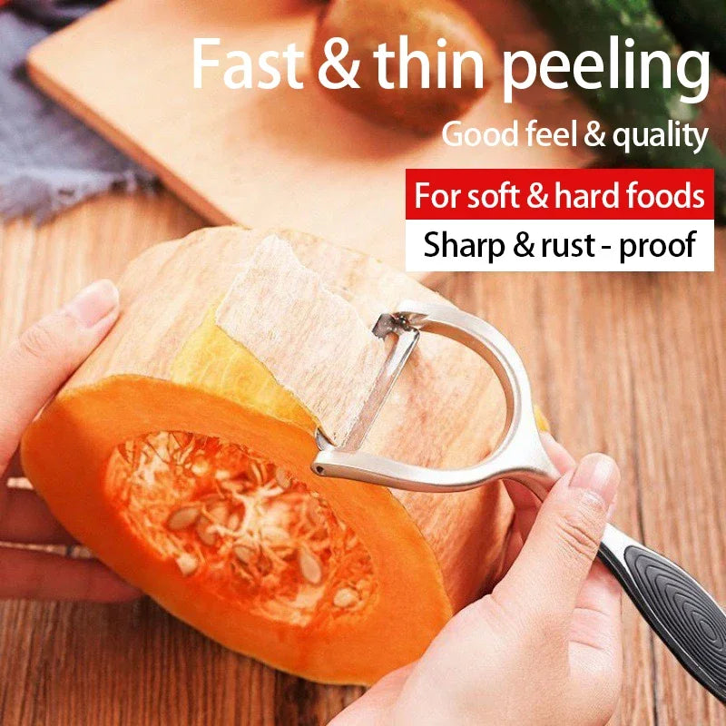 Stainless Steel Vegetable & Fruit Peeler – Non-Slip Handle Vegetable Peeler Babs