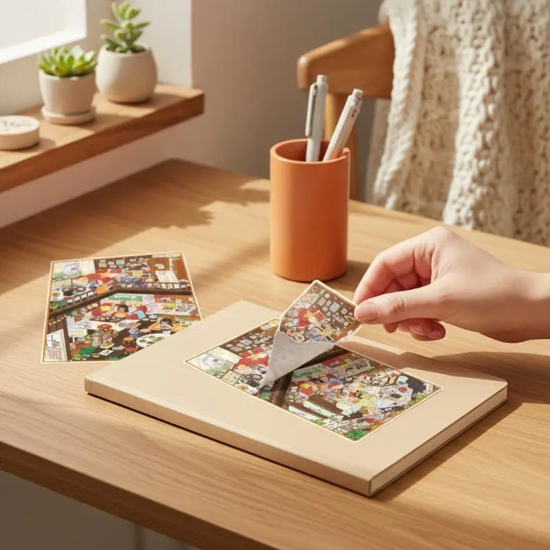 Kawaii 3D DIY Landscape Scene Stickers – Pocket Cabin Sticker Set DIY Craft Stickers Babs