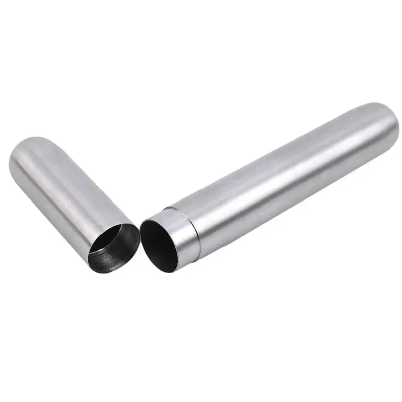 Stainless Steel Portable Single Cigar Tube | Travel Cigar Case Cigar Travel Case Babs