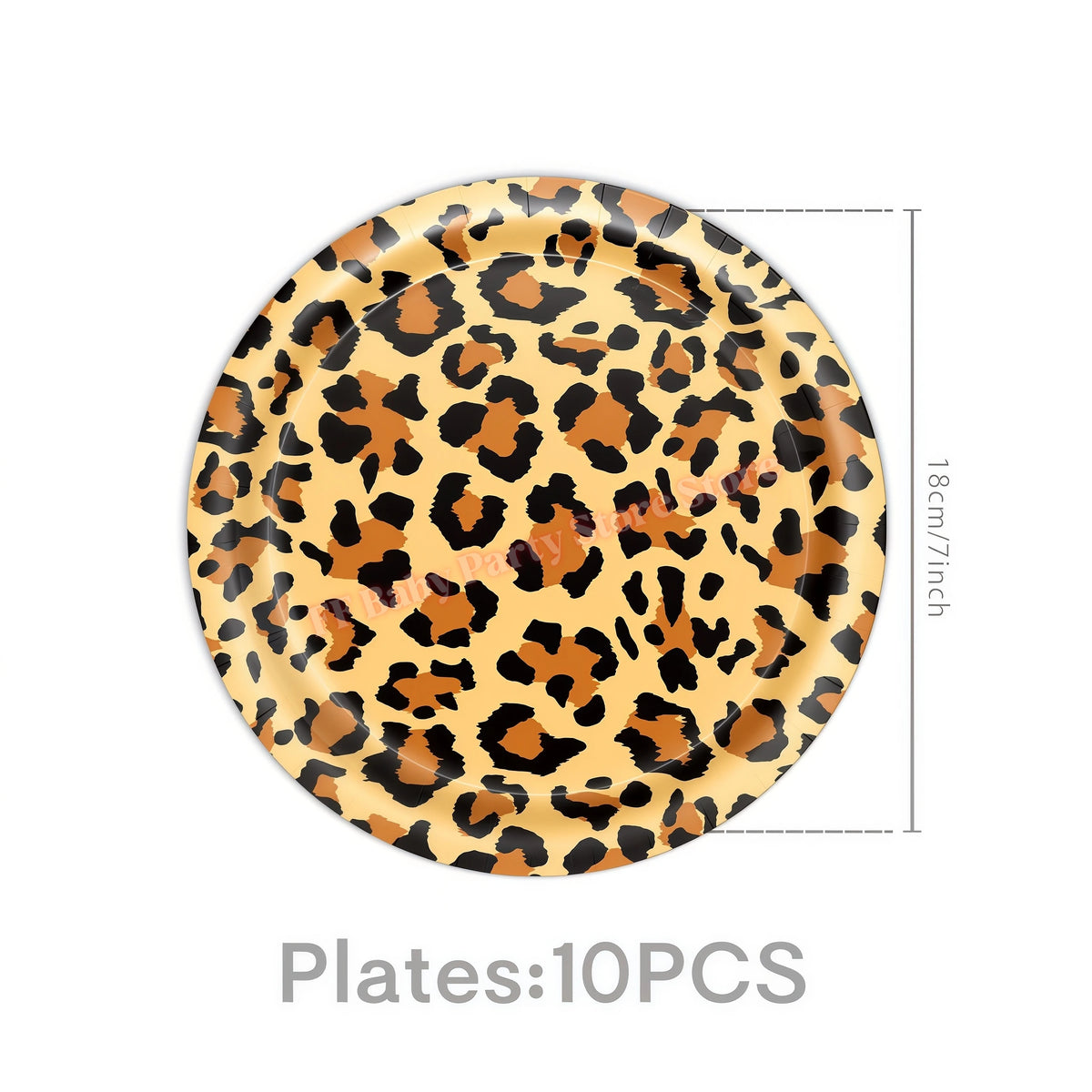Leopard Print Birthday Party Supplies – Plates, Cups & Decor Party Decoration Set Babs 10pcs 7inch plate others